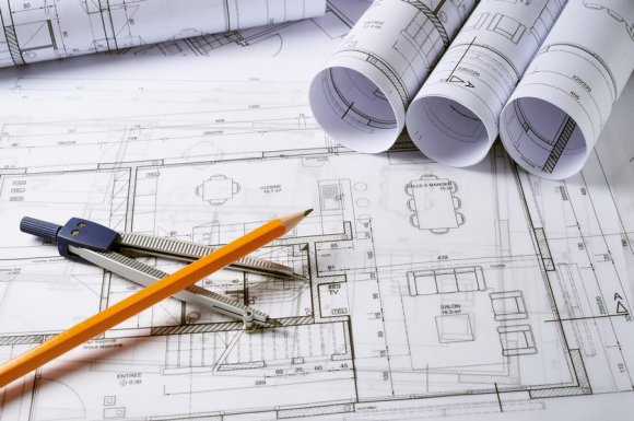 Plan de construction d’une maison par un architecte professionnel 